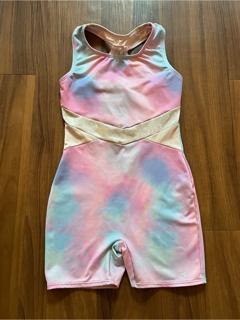 More Than Magic Girls Gymnastics Biketard - Size M (7/8)